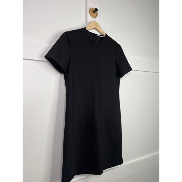 NEW Zara Round Neck Short Sleeves Black Mini Dress Size: Small - Picture 3 of 7